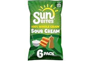 WALKERS Sunbites Sour Cream & Cracked Black Pepper Multipack Snacks Crisps 6x25g