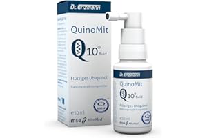MSE PHARMAZEUTIKA GMBH QuinoMit Ubiquinol flüssig (30ml) Kaneka Coenzym Q10, reduziert, atmungsaktiv, hochdosiert, vegan, Dr Enzmann