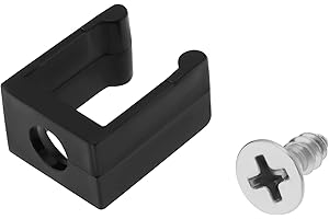 OTOTEC 2 Pcs Car Fuel Flap Filler Door Repair Kit Compatible with Ford Transit Mk6 Mk7 Fuel Door Clip with Screw Replacement Kit Black Plastic