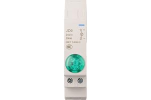 Signallampa JD9 Din skena montering AC DC 24 V indikatorlampa för olyckor förinställda signaler flamsäkert material IP20-skyd