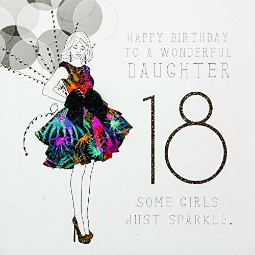 To A Wonderful Daughter - Quality Handmade 18th Birthday Card - RB22