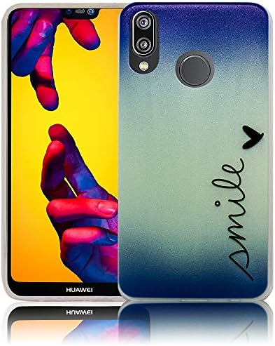 Huawei P20 Lite Smile Silicone Protective Case Protective Case Mobile Phone Case Cell Phone Case Silicone Case Case Bag Cover Bumper Case Flip smartphone cellphone backcover