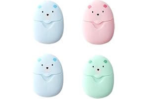 FDCGAS Sapone in Fogli da Viaggio - 200 Fogli Fogli di Sapone Monouso Contenitori Portatili Saponette Tascabili per Lavaggio a Mano Escursionismo, Viaggio Sapone di Carta Portatili