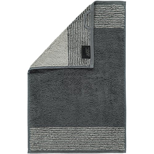 Cawö Luxury Home Duschtuch TWO-TONE | 77 schiefer - 80 x 150