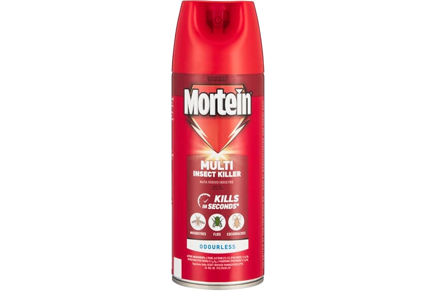 Mortein 300ml Insect Repellent, Powergard Ultra Fast, Multi Insect Killer, Aerosol, Odourless, Pest Control, Kills Both Flyin