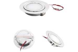Mini LED 3W Utomhus Vattentät Spotlight Slim Infälld Downlight 12V 24V IP65 Skåp Garderob Badrum Hemdusch(Black aluminum,NATURAL LIGHT_12V 3W)