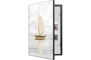 Hengqiyuan Copertura Quadro Elettrico - Decorativa Nascondi Contatore - Quadri Copri Contatori Elettrici da Parete - Protezione Affidabile per Il Tuo Quadro Elettrico,Black (b),50×70cm