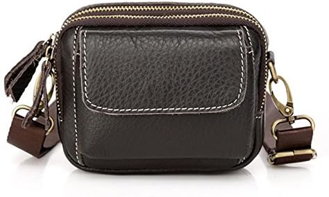 New Bumbag and Fanny pack Shoulder bag Messenger bag Leather purses Kattee Vintage Leather Waist bag Bum Bag Travel pouch pack(Coffee)
