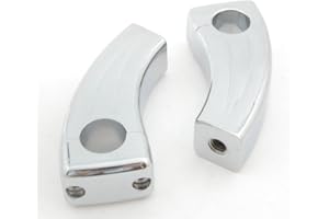 ‎TOPTENG Topteng 3.5 Inch Billet Chrome 1 Inch Bars Riser Pull Back 1.5 Inch for Hon-da Shadow Intruder VTX