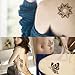 HENNA STENCILS TEMPLATE TATTOO SELF ADHESIVE Set Flower 10 Sheets- single use, suitable for Henna Tattoo Glitter Tattoo and Airbrush Tattoo