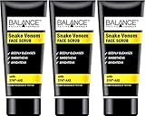 Balance Active Snake Venom Face Scrub 75ml x 3 Packs
