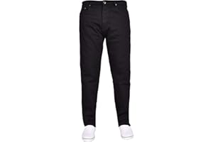 True Face Mens Jeans Straight Leg Trousers Classic Fit Plain Denim Pants Zip Fly Multi Pockets Jeans for Men UK Belt Loop