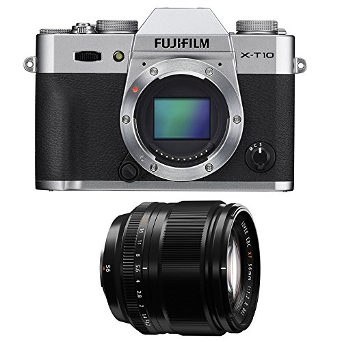 Preisvergleich Produktbild Fujifilm X-T10 Silver + 56 mm