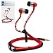 Produktbild iTALKonline Huawei Ascend P7 Rot Premium 3.5mm ZIP Aluminium High Quality In-Ear-Stereo-Headset mit Kabel Hands Free-Kopfhörer mit Mic Mikrofon und Built On Off Button