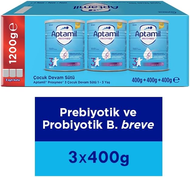 Aptamil Prosyneo 3 Prebiyotikli Probiyotikli Devam Sütü 400 Gr x 3