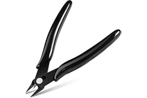 Ainiv 1 x przecinak do drutu, sprężynowe szczypce do cięcia bocznego, precyzyjne szczypce tnące ukośne ze stali CRV, nożyce do przewodów elektrycznych, domów, rzemiosła, biżuterii, modeli druku 3D