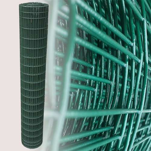 25 Meter Maschendrahtzaun Gitterzaun Drahtzaun grün Höhe 180 cm Maschenweite 5 x 10 cm Gartenzaun