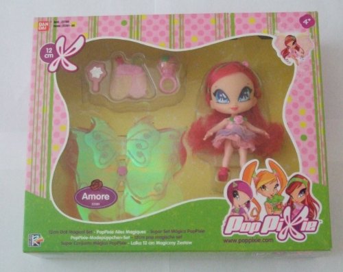 PopPixie (Complete Set of 4) Doll Magical Sets. 12cm Amore, Chatta, Lockette & Cherie. (Winx Club Pixies!)