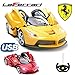 Produktbild Comtechlogic CM-2206 Offiziell Lizenziert 1:14 Ferrari LaFerrari Ferngesteuert RC USB Elektroauto mit Fernbedienung Eröffnung Türen- Bereit Zum Rennen EP RTR - Gelb