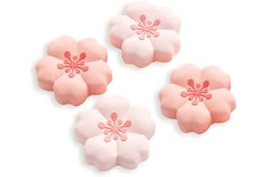 ‎GEEKSHARE GeekShare Sakura uchwyty na kciuki kompatybilne z Switch 2, antypoślizgowe silikonowe nakładki joysticka o oryginalnym wzornictwie i wygodnym uchwycie (4 sztuki)