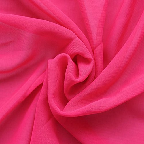 Polyester Chiffon Stoff Meterware Pink
