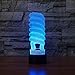 Produktbild 7 Colors Classic Spiral Shape Bulb Table Lamp 3D Visual Led Night Light  Light Fixture Kids Bedroom Sleep Lighting