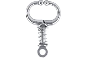 BIZOFFT Bull Nasenring, Rinder Nasenzange, Edelstahl Bull Nasenring, Bull Ring, für Küchenzubehör Edelstahl Ring Zubehör Nasenring(Spring-Loaded Bull Nose Pliers)