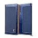 Produktbild RZL Hüllen & Zubehör Für Huawei P20 Pro, [Denim Leinwand + PU Leder] Original Premium Flip Folio Wallet Case Cover (Farbe : Marine)