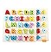 YIXIN Set of 2 Wooden Shape Sorter 26-Alphabet and Counting Number with English Letter Sorting Toy with Tray for Early Mathematics Learning for 3 Years Old