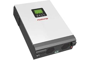 wccsolar Inversor Solar Híbrido Multifunción PlusEnergy 1KVA PK 1Kva 12V + Regulador PWM 50A + Cargador 20A