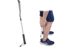 SEMME Chausse-pied de Acier Inoxydable Télescopique accessoire, pour Personnes âgées, Femme Enceinte