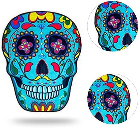 Beach Towel, MingKun Round Roundie Beach Round Yoga Mat Beach Round Shawl Beach Towel Large Square Beach Leisure, Picnic Mat Aakriti Gallery - Skeleton