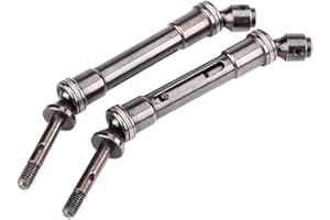 DILWE RC Car Drive Shaft, 2 Pcs Metal Rear Drive Shaft for Traxxas Slash 1/10 Short Truck SLA017 SLA018 RC Car Parts