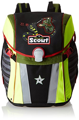 Scout Sac à Dos Enfants Poche, 45 cm, 18,8 L, Multicolore (Noir)