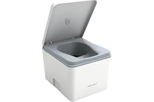 TRELINO EVO S Blanco, 39 x 33 x 29,6 cm, baño seco con Separador, WC portátil para Camping y Uso al Aire Libre, Inodoro seco para Furgonetas y autocaravanas, sin Agua ni Productos químicos