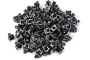 100st Tact Switch, 6x6x7mm, Tactile Push Button Switch, Micro Panel Pcb Momentary, Mini Micro Tact Switch Tillbehör för krets