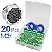Produktbild 20pcs Strahlregler M24, Akunsz Luftsprudler für Wasserhahn, Mischdüse mit ABS-Filter, 1x Mischdüsenschlüssel + 1x Aufbewahrungsbox dabei