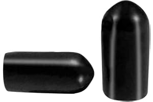 MACHSWON 100 protectores de rosca de rosca, diámetro interior de 5 mm de PVC de goma redonda de tubo de rosca de plástico negro
