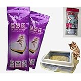 Manfa Katzenklo-Beutel/Beutel für Katzentoilette/Katzentoilettenbeutel Beutel Tüten Einlagen, 2 Packungen (14 Taschen), Trial Müllsäcken 8bags als Geschenk (groß)