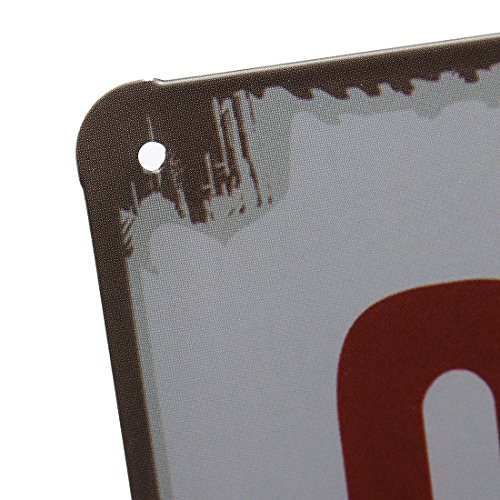 KING DO WAY Wanddeko Metallschild Blechschild „GOLD BEER HERE“ Retro Deko 30x20cm - 6