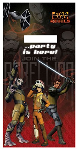 Procos 10108575B – Kinderpartyset – Star Wars Rebels, Größe XL, 66-teilig - 12