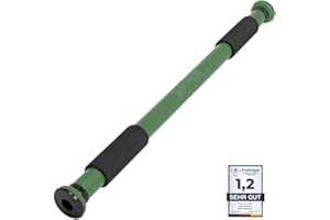 ‎SPORTINATOR SPORTINATOR® Klimmzugstange zum Einspannen im Türrahmen, für dein Home-Gym. Länge 60–102 cm, kompakt, sicher & schnell ohne Bohren, belastbar bis 150 kg