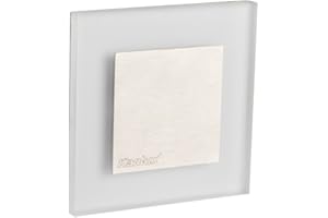 KANLUX LED lampe murale à encastrer pour lampe 60 mm Interrupteur Boîte Acier Spot à Encastrer décorative Escalier Lumière encastrable Niveau Apus lumière spot (Blanc chaud) 23106