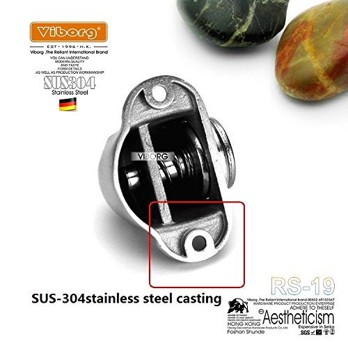 VIBORG SUS304 Edelstahl Guss Boden Halterung montiert Magnetverschluss Türstopper Tür Stopper Türstopper Satin Nickel gebürstet, rs-19 - 7