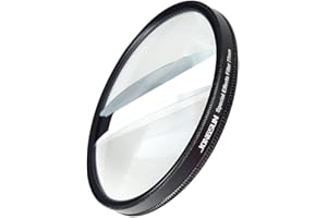 JONGSUN Luna Doble Filtro Efectos Especiales 77mm FX Vidrio Deslumbramiento Película Pantalla Ancha Anamórfica DSLR Video Fotografía Accesorios Cámara (Double Moon)