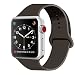 Produktbild ZRO für Apple Watch Armband, Soft Silikon Ersatz Uhrenarmbänder für 38mm iWatch Serie 3/ Serie 2/ Serie 1, Größe M/L, Kakao