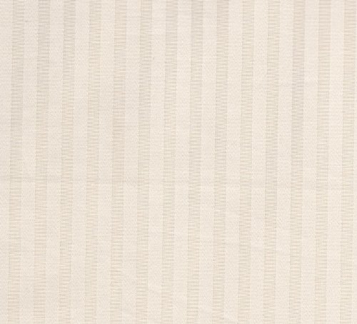 Double Bed Helena Springfield Cream Duvet Cover Set - Ascot Sateen Stripe