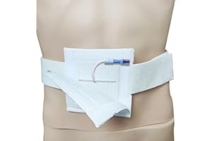 GEDRACKPMYN Ceinture de support de tube G, tube d'alimentation pour dialyse péritonéale, coussinets de tubes de dialyse abdominale confortables et dissimulés pour gastrostomie pour hommes et femmes ,Length 125cm