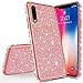 Produktbild Karomenic Silikon Hülle kompatibel mit Huawei P30 Pro Glänzend Bling Glitzer Schutzhülle Weiche TPU Handyhülle Diamant Dünn Slim Bumper Tasche Case Cover für Frauen Mädchen,Rosegold