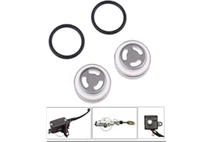 KEYSCOVER 2 x motorcycle sight glass, diameter 18 mm, brake pump, brake fluid reservoir, repair kit, suitable for brake master cylinder reservoir, motorcycle, dirt bike, scooter, Yamaha, Kawasaki, Hondaa,